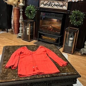 Free people boho rust color dress size medium.   A152